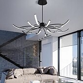 economico Luci a sospensione-moderna lampada a sospensione a led fai da te design luce regolabile 3000k-6500k con retrocomando sospensione nera lampada a sospensione regolabile adatta per sale da pranzo soggiorni camere da letto