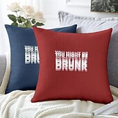 お買い得  「Quotes&amp;Saying Style」-面白い名言装飾クッションカバー 1枚 ソフトスクエアソファクッションケース ピローケース 寝室 リビングルーム ソファ 椅子用