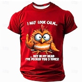 ieftine Tricouri cu imprimeu animal-Bărbați Animal Amuzant Tricou Manșon scurt Tricou Tipărire 3D Stil Nautic Cămașă Modă Exagerat Zilnic Petrecere Stradă Casual Negru Roșu-aprins Albastru piscină Vară Primăvară Toate Sezoanele