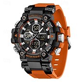 abordables Relojes digitales-SANDA Hombre Reloj Digital Esfera Grande Al Aire Libre Deportes Moda Luminoso Despertador Calendario Cronógrafo Silicona Reloj