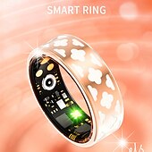 billige Smartarmbånd-smart ring emalje farge hjertefrekvens blod oksygen blodtrykk skritteller fitness tracker for menn og kvinner