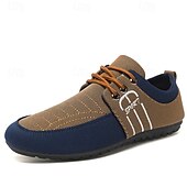 cheap Men&#039;s Sneakers-Men&#039;s Nylon Casual Slip-On Shoes with Contrasting Textures - Perfect for Daily Wear and Leisure Activities