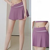 cheap Yoga Shorts &amp; Bikers-Women&#039;s Yoga Skirt High Waist Yoga Gym Workout Pilates Skort Black Royal Blue Purple Sports Activewear Stretchy Slim