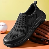 billiga Slip-ons och loafers till herrar-moderna slip-on-sneakers för män, grå mesh med elastisk slingring, snygga och bekväma urbana skor