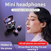economico Cuffie TWS wireless-Cuffia Bluetooth Mini Wireless Ultra Piccola Dimensione Arachidi Invisibile In-Ear Impermeabile per Running Riduzione del Rumore