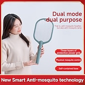 cheap Electric Mosquito Repellers-Handheld Electric Mosquito Swatter – Rechargeable Fly Zapper Racket for Indoor Household Insect Control