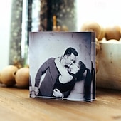 billige Gaver-personlig fotoblokk akryl tilpasset glass fotoblokk akrylblokk fotokrystall bryllupsgave bursdag farsdag bryllup