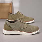 cheap Men&#039;s Sneakers-Men&#039;s Breathable Knit Brogue Sneakers - Casual Lace-Up Lightweight Shoes for Daily Wear &amp; Walking