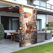 billiga Dörröverdrag-Rolig djur dansande dörrdekorationer dörröverdrag dörrgobeläng dörrgardin dekoration bakgrund inomhus/utomhus dörrbanner för främre dörr bondgård