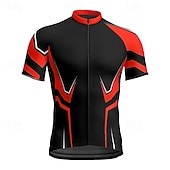 abordables Maillots Hombre-Hombre Maillot de Ciclismo Geométrico Manga Corta Bicicleta Camiseta Maillot con 3 bolsillos traseros MTB Bicicleta Montaña Secado rápido Diseño Anatómico Capilaridad Transpirable Deportes Amarillo