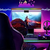 abordables lampadaire led-Barre lumineuse pour écran d&#039;ordinateur, lampe d&#039;écran LED intelligente anti-éblouissement, lampe de bureau pour la lecture électronique, lampe de bureau à intensité variable pour le travail de jeu