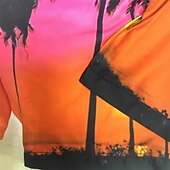 baratos calção de banho boxer masculino-Homens Calção Justo de Natação Shorts de Natação Bermuda de Surf Calças Com Cordão Com bolsos Natação Surfe Praia Esportes Aquáticos Estampado Verão Primavera