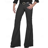 cheap Bottoms-Mens Bell Bottom Jeans Pants 70s Disco Outfits for Men Vintage Flared Jeans