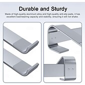 levne Stojany a chladicí podložky-stojan na notebook na stůl hliníkový chladicí stojan na notebook ergonomický stojan na počítač pro notebook kompatibilní podložka na notebook 10-17,3&#039;&#039;