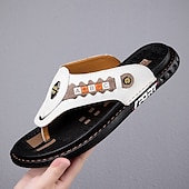 preiswerte Urlaubsandalen-Sportliche Flip-Flops aus Kunstleder für Herren mit sportlichem Logodetail – strapazierfähiges, lässiges Sommerschuhwerk für aktives Tragen