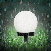 זול אורות נתיבים ופנסים-3 יחידות led סולרי מסלול אורות כדור חיצוני עמיד למים אור דשא לד מתאים לגן פארק ותאורת מסלול חיצוני מנורת לילה סולארית