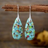 cheap Earrings-Women&#039;s Earrings Classic Drop Stylish Earrings Jewelry Silver / Black / Gold / Black / Silver For Wedding Party 1 Pair