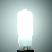 זול נורות דו-פיניות לד-נורות g9 led 3w 5w שווה ערך למנורת הלוגן 30w 50w נורה ניתנת לעמעום 220v לנברשות פנימיות נורות תקרה 10 יחידות