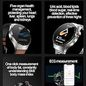 Χαμηλού Κόστους Smartwatch-696 TK26 Εξυπνο ρολόι 1.43 inch Έξυπνο ρολόι Bluetooth ΗΚΓ + PPG Βηματόμετρο Υπενθύμιση Κλήσης Συμβατό με Android iOS Γυναικεία Άντρες Κλήσεις Hands-Free Υπενθύμιση Μηνύματος IP 67 Θήκη ρολογιού 52mm