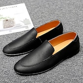 levne Pánské nazouváky a mokasíny-pánské plesové boty - bílé nazouvací mokasíny z umělé kůže s elegantním designem pro svatby a formální události