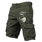 abordables shorts cargo estampados hombre-Hombre Animal Burro Gracioso Pantalón Corto Cargo pantalones cortos de trabajo Media cintura Clásico Casual Exterior Acampada y Senderismo Múltiples bolsillos Diseñador Ropa