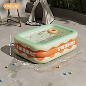 billiga Pooler, Bubbelbad &amp; Förnödenheter-uppblåsbara pooler i full storlek, bärbar uppblåsbar pool, uppblåsbar pool, hopfällbara uppblåsbara pooler, perfekta vattenaktiviteter för inomhus och utomhus sommarsäsong