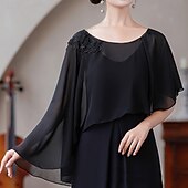 cheap Bridal Wraps-Women&#039;s Wrap Elegant Sleeveless Chiffon Wedding Wraps With Pure Color For Party Spring &amp; Summer