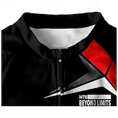 abordables Maillots pour hommes-Homme Maillot de cyclisme Géométrique Manche Courte Cyclisme T-shirt Maillot avec 3 poches arrière VTT Vélo tout terrain Séchage Rapide Design Anatomique Évacuation de l&#039;Humidité Respirant Des sports