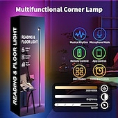 cheap LED Floor Lamp-LED Rechargeable RGB Sound Controlled Music Level Light Pickup Light Rhythm Light Music Level Indicator Light