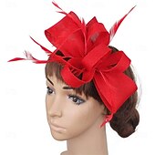 preiswerte Faszinator-Kopfstück Leinenoptik Federn Hochzeit Abendgesellschaft Elegant Hochzeit Mit Feder Kopfschmuck Kopfbedeckung