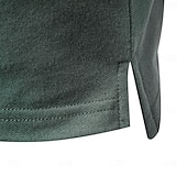 baratos Polo Elite Masculino-Homens Pólo Polo de malha Formal Trabalho Aberto para a Lateral Manga Curta Floral Botões Estampado Primavera Azul denim Branco Azul Marinha Verde cáqui Azul Claro Pólo
