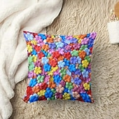 billiga blom- och växtstil-Blommor dekorativa kastkuddar överdrag 1PC vår sommar mjuk fyrkantig soffa kuddfodral kuddfodral för sovrum vardagsrum soffa stol
