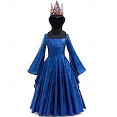 cheap Girls&#039; Costumes-Snow White Venom The Evil Queen Dress Cosplay Costume Cloak Carnival Costume Dress Up Movie Cosplay for Girls&#039; Kid&#039;s Halloween Carnival World Book Day Performance Party