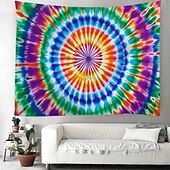 cheap Mandala Tapestry-Mandala Bohemian Hanging Tapestry Tie Dye Wall Art Large Tapestry Mural Decor Photograph Backdrop Blanket Curtain Home Bedroom Living Room Decoration