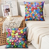 billiga blom- och växtstil-Blommor dekorativa kastkuddar överdrag 1PC vår sommar mjuk fyrkantig soffa kuddfodral kuddfodral för sovrum vardagsrum soffa stol