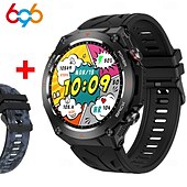 abordables Montres connectées-696 KC82 Montre intelligente 1.45 pouce Smartwatch Montre Connectée Bluetooth ECG + PPG Podomètre Rappel d&#039;Appel Compatible avec Android iOS Femme Hommes Mode Mains-Libres Rappel de Message IP 67