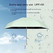 お買い得  日焼け止め-ミニサンシェード UV UPF50 小型折りたたみポケット傘 折りたたみ傘 UV保護サンシェードカプセル傘 屋外用 UVシェード傘