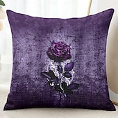 baratos estilo floral e plantas-Capa Decorativa de Almofadas com Penas Bonitas 1PC Capa de Cushion Quadrada Suave para Sofá Capa de Travesseiro para Quarto Sala de Estar