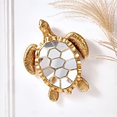 tanie rzeźby ścienne-lustrzana mozaika z żywicy, dekoracja ścienna w kształcie żółwia – kreatywna, inspirowana zwierzętami, wisząca dekoracja do domu, na imprezę lub do akwarium – wyjątkowy prezent dla miłośników żółwi