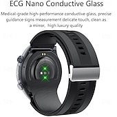 Χαμηλού Κόστους Smartwatch-S26 Έξυπνο Ρολόι 1.43 ίντσες Έξυπνο Ρολόι Bluetooth ECG+PPG Παρακολούθηση Θερμοκρασίας Πεδόμετρο Συμβατό με Android iOS Άνδρες Χωρίς Χέρια Κλήσεις Υπενθύμιση Μηνυμάτων 49mm Ρολόι