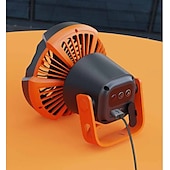 זול אורות קמפינג ופנסים-1 pc אור קמפינג חיצוני, אור מאוורר, רעש נמוך, חיי סוללה ארוכים, ממשק USB, שני מצבי תלייה ועמידה