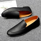 levne Pánské nazouváky a mokasíny-pánské plesové boty - bílé nazouvací mokasíny z umělé kůže s elegantním designem pro svatby a formální události