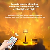 cheap Projector Lights-Ocean Wave Cordless Projector Light, RGB Color Changing Table Lamp, Portable Battery Night Light LED Aurora Projector with Remote Control for Bedroom Living Room Game Party Atmosphere Lights