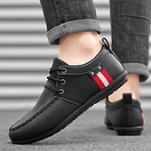 billiga Herrsneakers-Vita sportiga snörskor för män med ventilerande mesh och rödrandiga accent, perfekta för fritidskläder och sportaktiviteter