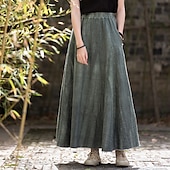 cheap Bottoms-Retro Vintage Medieval Skirt Women&#039;s Masquerade Casual Daily Adults&#039; Skirt