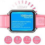 abordables Montres connectées-Montre intelligente 696 H1PRO Tracker de fitness ECG PPG Appel Bluetooth Rappel Android iOS IP67 44mm 1,83&quot;