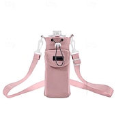 billiga bagage- och reseförvaring-vattentät nylon crossbody-väska för vattenflaskor för utomhusresor, bärbar flaskskyddsväska med axelrem (vattenflaska ingår ej)