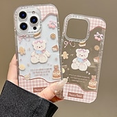 halpa iPhone-kotelot-puhelin Etui Käyttötarkoitus iPhone 16 15 14 Pro Max iPhone 16e iPhone 13 Takakuori Iskunkestävä Piirretty TPU Akryyli