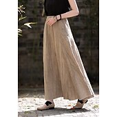 cheap Bottoms-Retro Vintage Medieval Skirt Women&#039;s Masquerade Casual Daily Adults&#039; Skirt