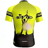 cheap Men&#039;s Jerseys-Men&#039;s Cycling Jersey Short Sleeve Bike Tee Tshirt Jersey with 3 Rear Pockets Mountain Bike MTB Breathable Quick Dry Anatomic Design Wicking Wine Red Yellow Red Sports Clothing Apparel